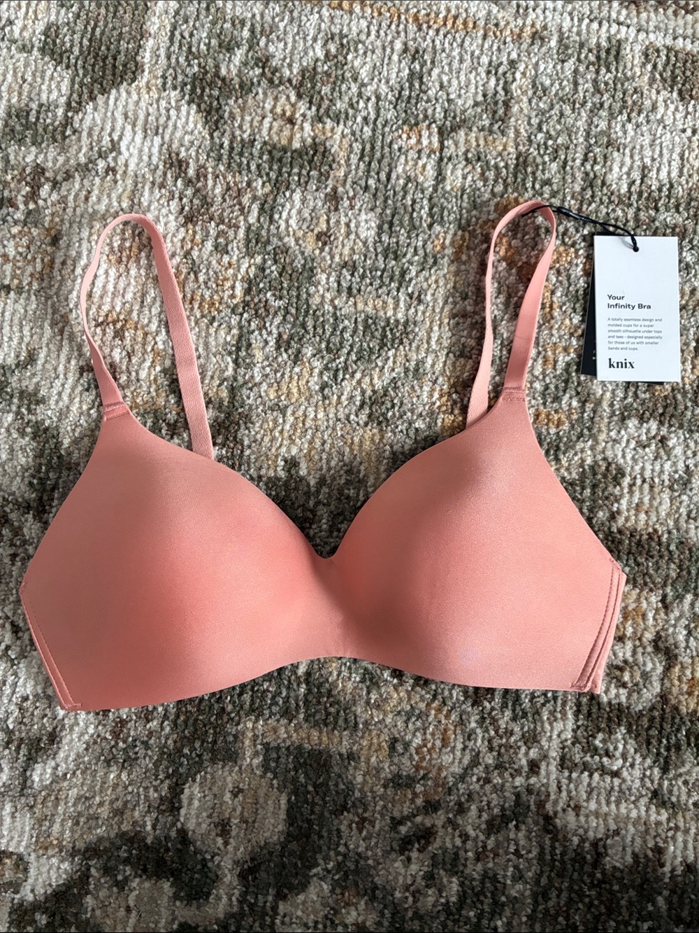 NWT Knix Size S Infinity Bra - Peach Ginger